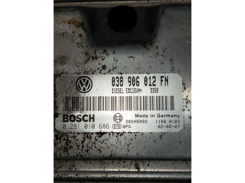 Recambio de centralita motor uce para seat leon (1m1) signo referencia OEM IAM 0281010686 038906012FN 