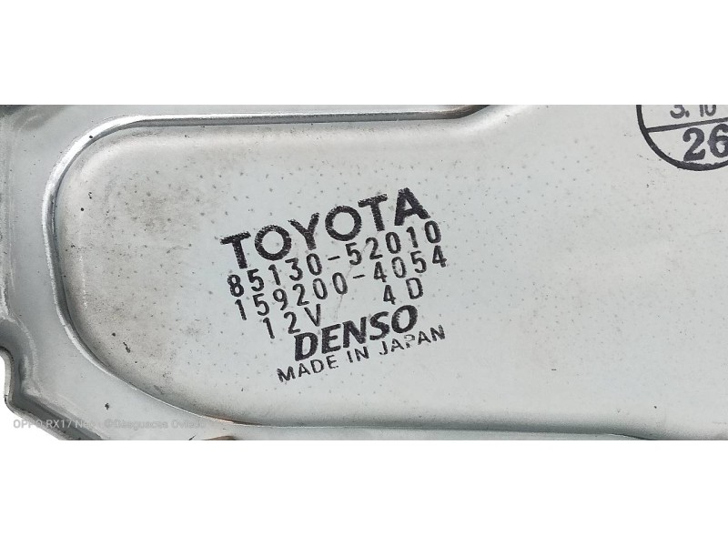 Recambio de motor limpia trasero para toyota yaris (ncp1/nlp1/scp1) 1.4 d-4d linea luna referencia OEM IAM 8513052010 1592004054