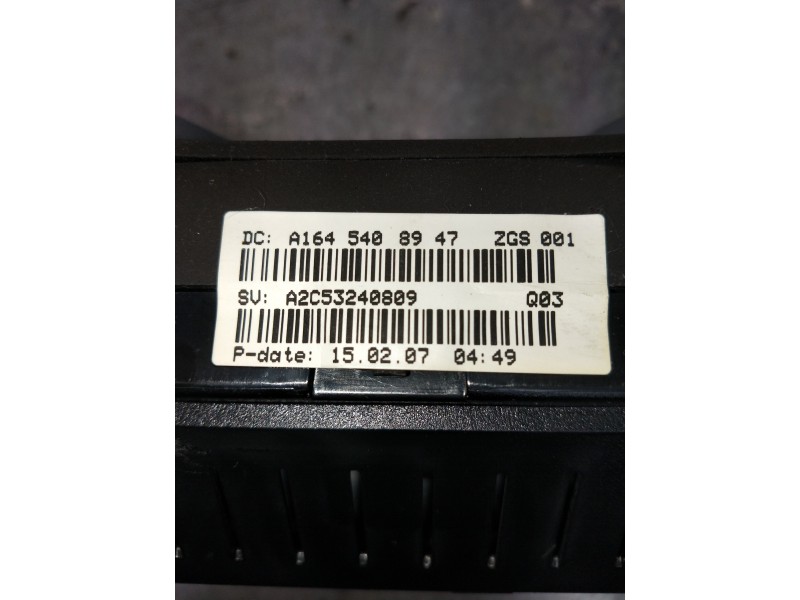 Recambio de cuadro instrumentos para mercedes clase gl (x164) 420 cdi 4-matic (164.828) referencia OEM IAM A1645408947 A2C532408