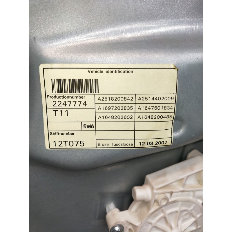 Recambio de elevalunas delantero derecho para mercedes clase gl (x164) 420 cdi 4-matic (164.828) referencia OEM IAM A1648200485 
