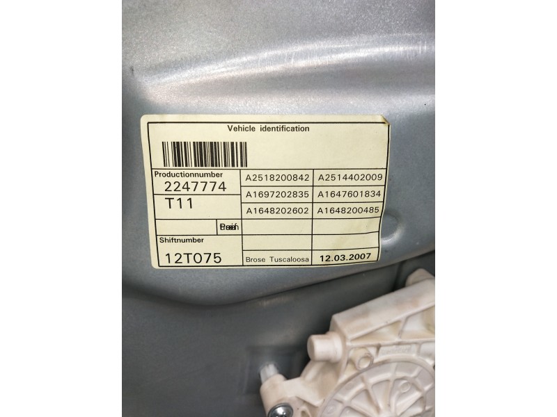 Recambio de elevalunas delantero derecho para mercedes clase gl (x164) 420 cdi 4-matic (164.828) referencia OEM IAM A1648200485 