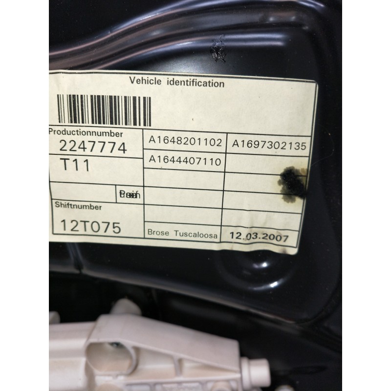 Recambio de elevalunas trasero izquierdo para mercedes clase gl (x164) 420 cdi 4-matic (164.828) referencia OEM IAM A1648201102 