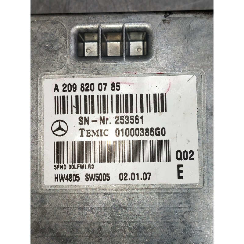 Recambio de modulo electronico para mercedes clase gl (x164) 420 cdi 4-matic (164.828) referencia OEM IAM 0100038G0 A2098200785 