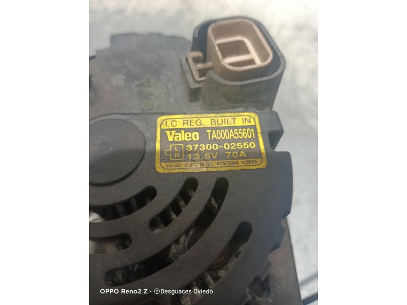 Recambio de alternador para hyundai getz (tb) 1.1 básico referencia OEM IAM 3730002550 TA000A55601 
