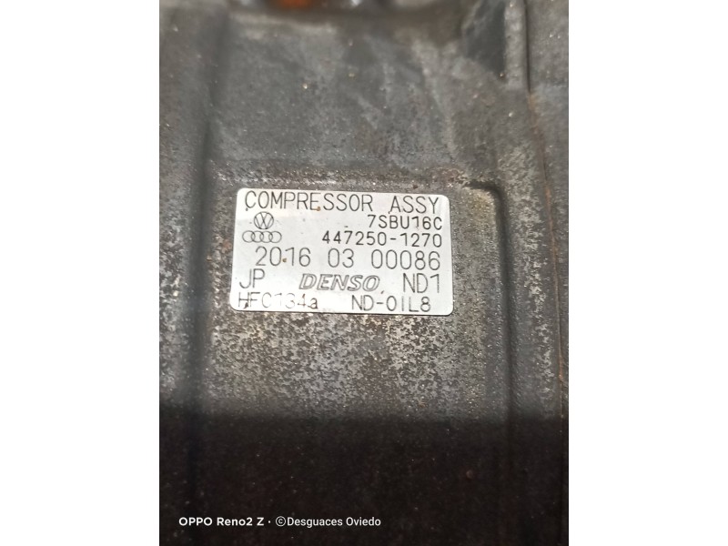 Recambio de compresor aire acondicionado para volkswagen passat berlina (3b3) comfortline referencia OEM IAM 4472501270 7SBU16C 