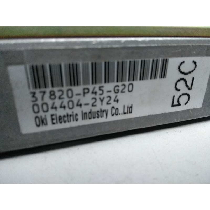 Recambio de centralita motor uce para honda accord berlina (cc/ce) 2.0 cat referencia OEM IAM 37820P45G20 52C 