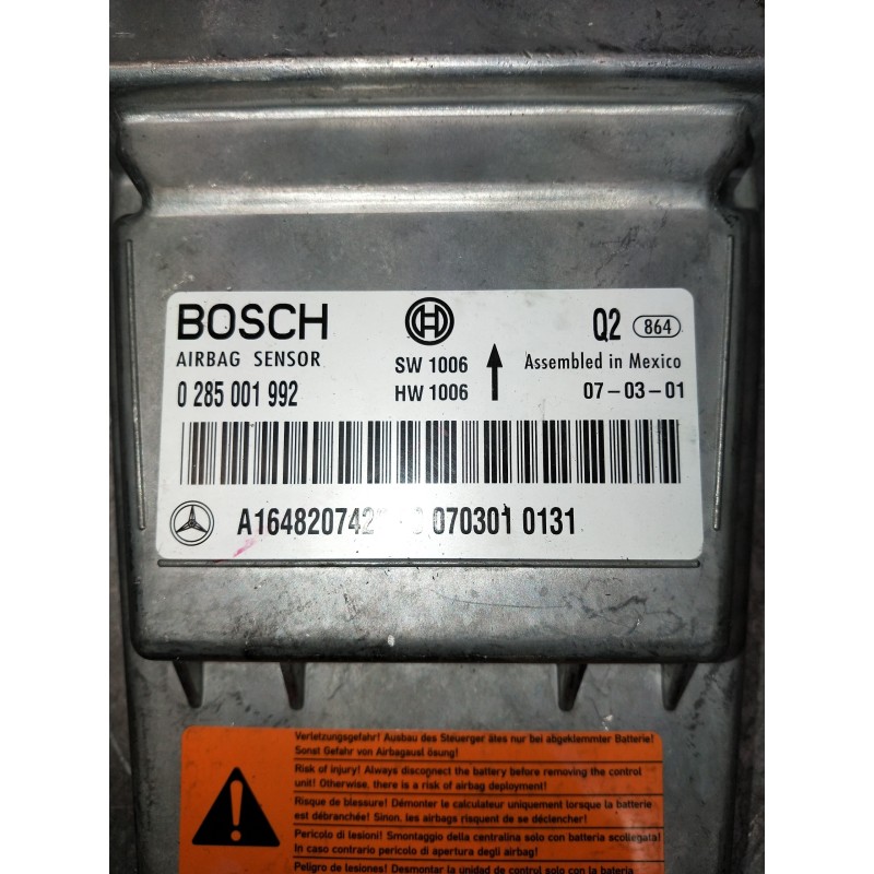 Recambio de kit airbag para mercedes clase gl (x164) 420 cdi 4-matic (164.828) referencia OEM IAM 0285001992 A1648207426 