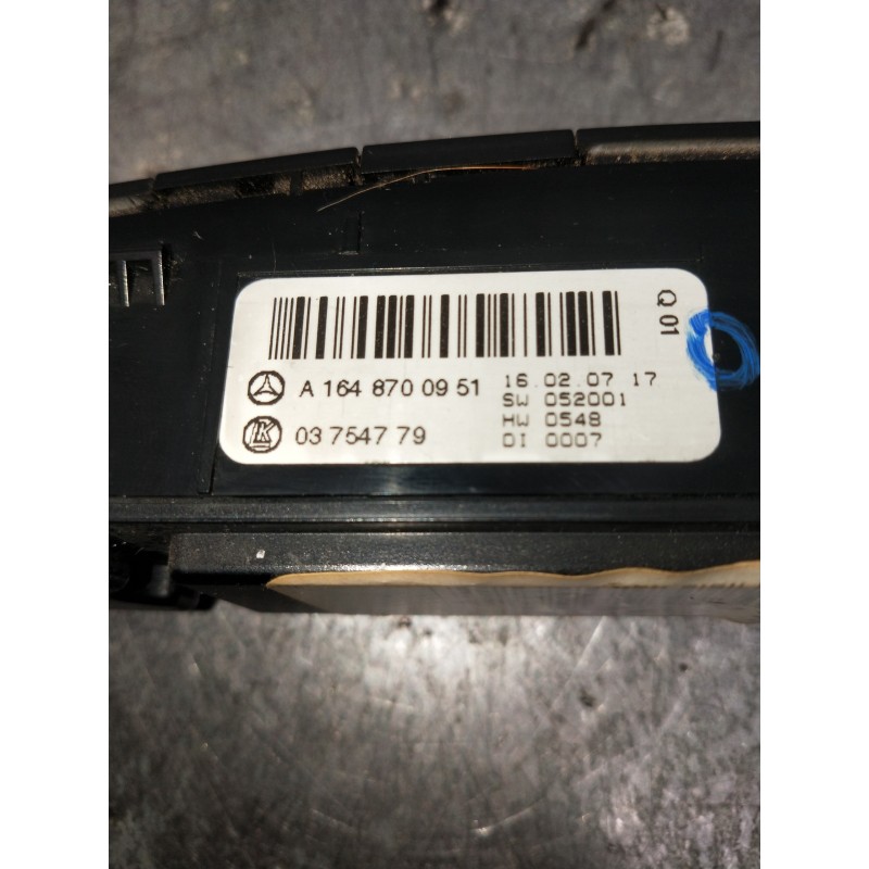Recambio de mando multifuncion para mercedes clase gl (x164) 420 cdi 4-matic (164.828) referencia OEM IAM A1648700951 03754779 