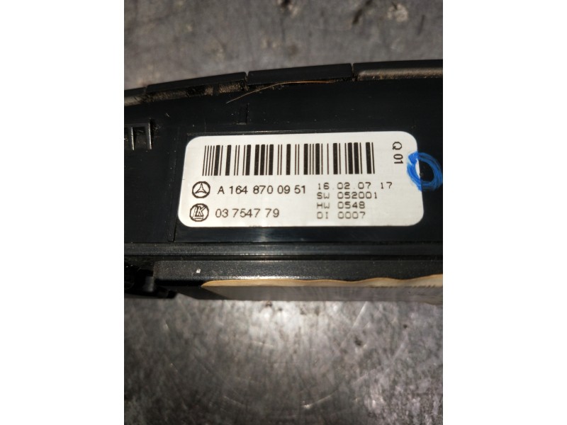 Recambio de mando multifuncion para mercedes clase gl (x164) 420 cdi 4-matic (164.828) referencia OEM IAM A1648700951 03754779 