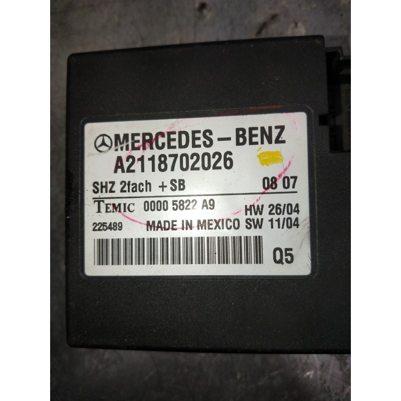 Recambio de modulo electronico para mercedes clase gl (x164) 420 cdi 4-matic (164.828) referencia OEM IAM A2118702026 00005822A9
