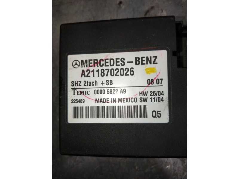 Recambio de modulo electronico para mercedes clase gl (x164) 420 cdi 4-matic (164.828) referencia OEM IAM A2118702026 00005822A9