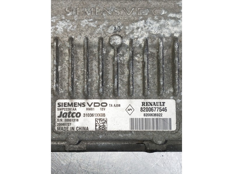 Recambio de centralita motor uce para renault scenic ii grand confort dynamique referencia OEM IAM 310361XK0B  