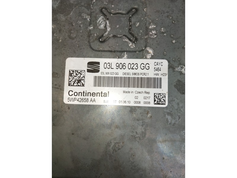 Recambio de centralita motor uce para seat altea (5p1) style ecomotive referencia OEM IAM 03L906023G 5WP42658AA 