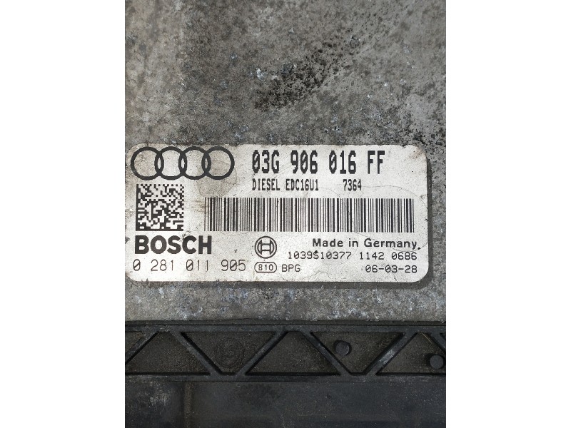 Recambio de centralita motor uce para audi a3 (8p) 2.0 tdi ambiente referencia OEM IAM 0281011905 03G906016FF 