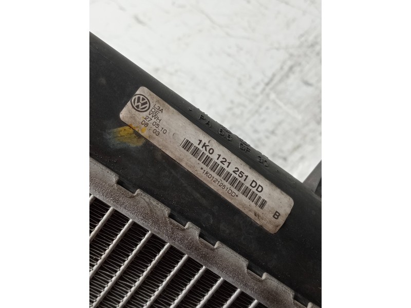Recambio de radiador agua para seat altea (5p1) style ecomotive referencia OEM IAM 1K0121251DD  