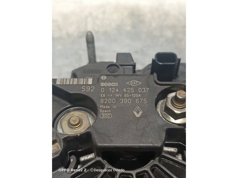 Recambio de alternador para renault clio iii confort dynamique referencia OEM IAM  0124425037 