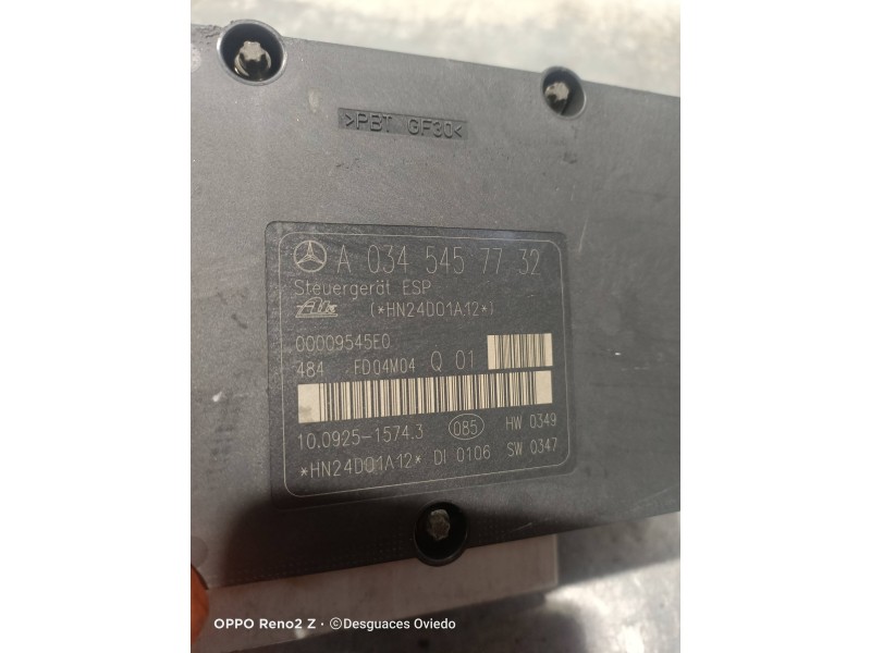 Recambio de abs para mercedes clase c (w203) berlina 220 cdi (la) (203.008) referencia OEM IAM A0345457732 10092515743 A00543129