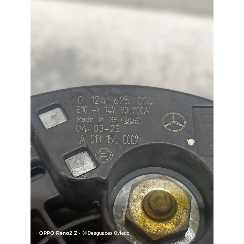 Recambio de alternador para mercedes clase c (w203) berlina 220 cdi (la) (203.008) referencia OEM IAM 0124625014 A0131540002 