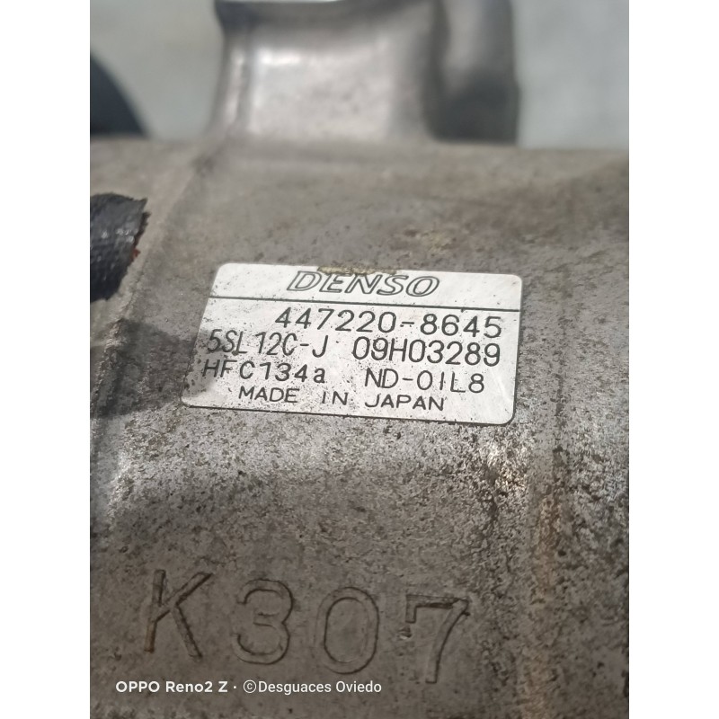 Recambio de compresor aire acondicionado para fiat stilo (192) 1.9 120 racing multijet referencia OEM IAM 4472208645 09H03289 