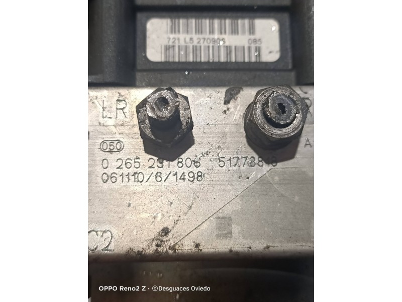 Recambio de abs para fiat stilo (192) 1.9 120 racing multijet referencia OEM IAM 0265800560 0265231806 51778818