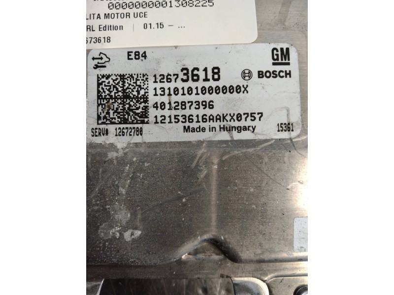 Recambio de centralita motor uce para opel karl edition referencia OEM IAM 12673618 401287396 12672780