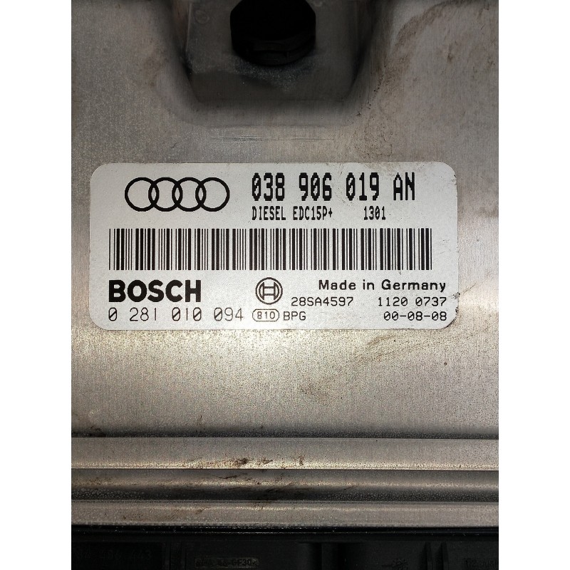 Recambio de centralita motor uce para audi a4 berlina (b5) 1.9 tdi referencia OEM IAM 0281010094 038906019AN 