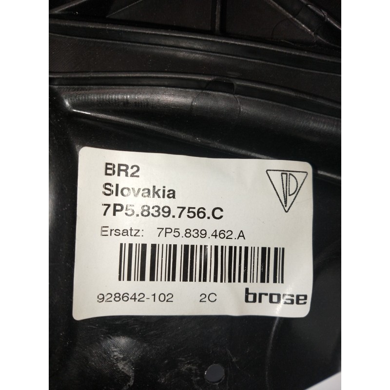 Recambio de elevalunas trasero derecho para porsche cayenne (typ 92aa) diesel referencia OEM IAM 7P5839756C  5P