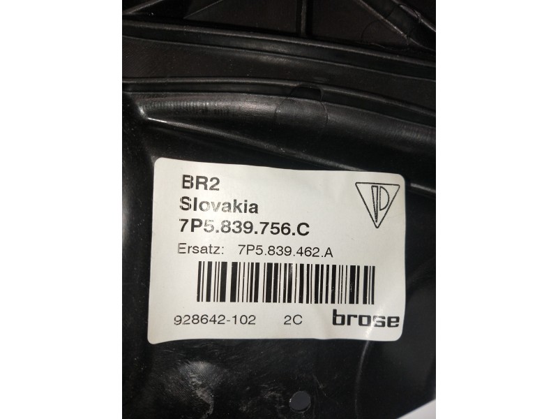 Recambio de elevalunas trasero derecho para porsche cayenne (typ 92aa) diesel referencia OEM IAM 7P5839756C  5P