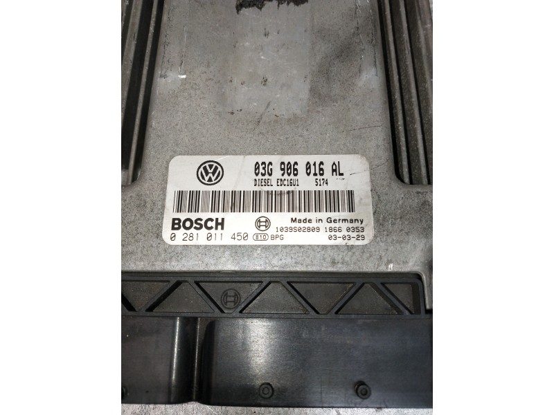 Recambio de centralita motor uce para volkswagen touran (1t1) highline referencia OEM IAM 0281011450 03G906016AL 