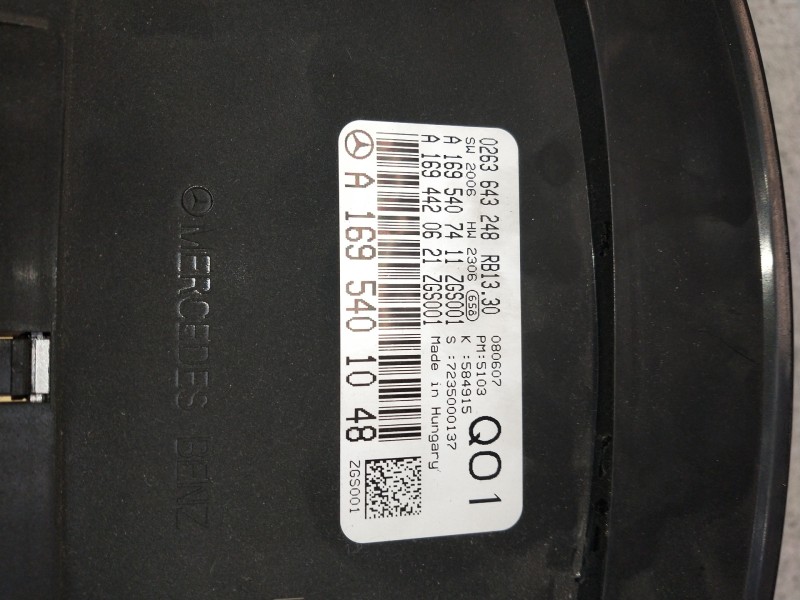 Recambio de cuadro instrumentos para mercedes clase b (w245) 200 cdi (245.208) referencia OEM IAM 0263643248 A1695401048 