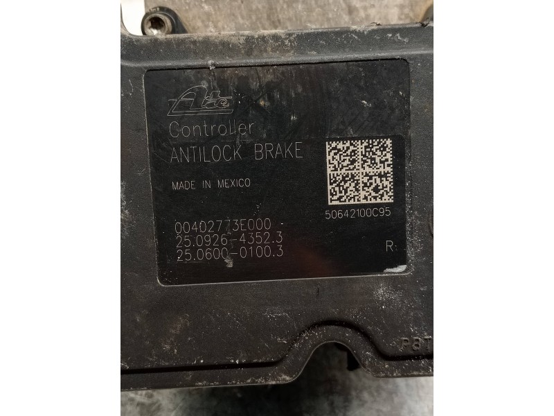Recambio de abs para chrysler voyager (rg) 2.5 crd lx referencia OEM IAM 25092643523 25060001003 00402773E000 25021200984 P04721