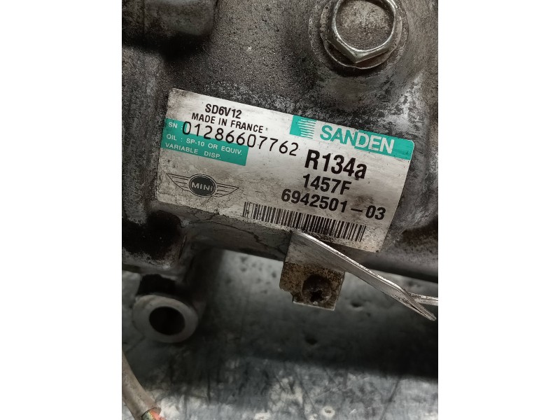 Recambio de compresor aire acondicionado para mini mini (r56) cooper referencia OEM IAM SD6V121457F 694250103 