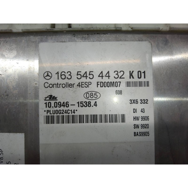 Recambio de modulo electronico para mercedes clase m (w163) 55 amg (163.174) referencia OEM IAM 10094615384 1635454432 FD00M07