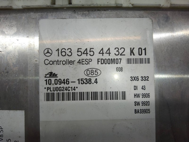 Recambio de modulo electronico para mercedes clase m (w163) 55 amg (163.174) referencia OEM IAM 10094615384 1635454432 FD00M07