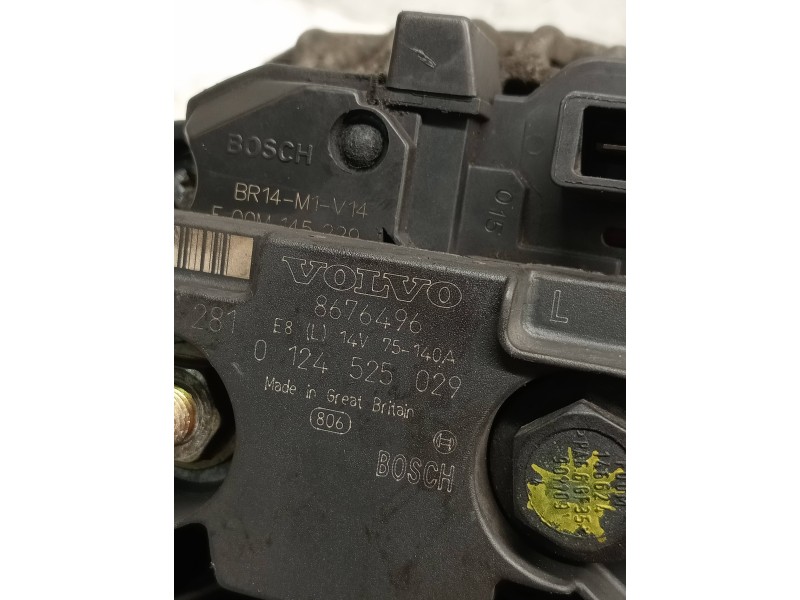 Recambio de alternador para volvo s60 berlina 2.4 d referencia OEM IAM 0124525029 8676496 