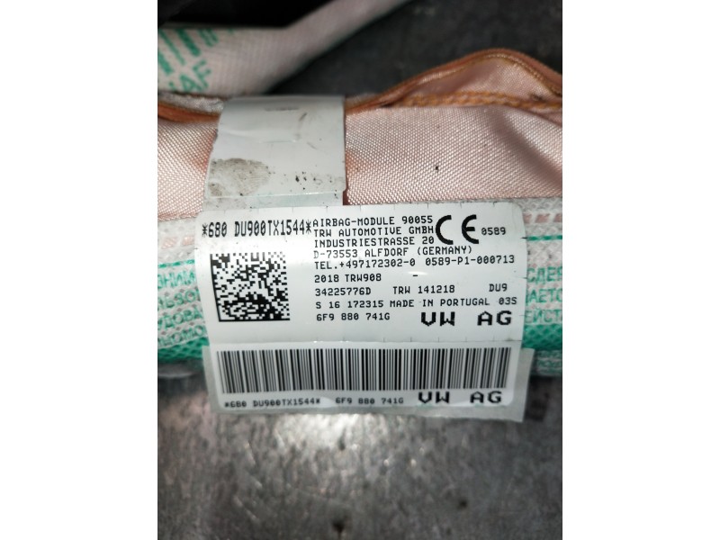 Recambio de airbag cortina delantero izquierdo para seat arona xcellence referencia OEM IAM 6F9880741G 34225776D 