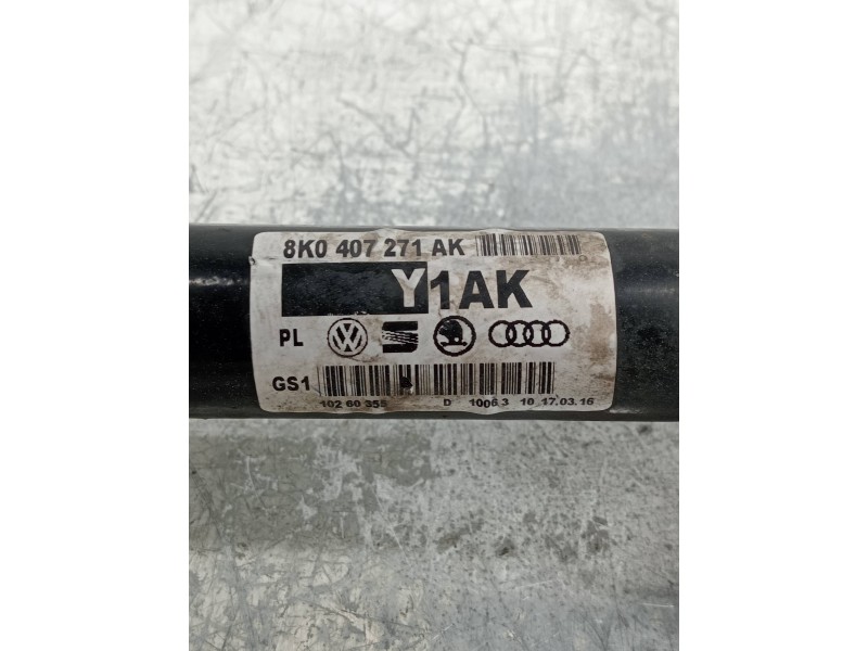 Recambio de transmision delantera derecha para audi a5 sportback (8t) 2.0 tdi (140kw) referencia OEM IAM 8K0407271AK  