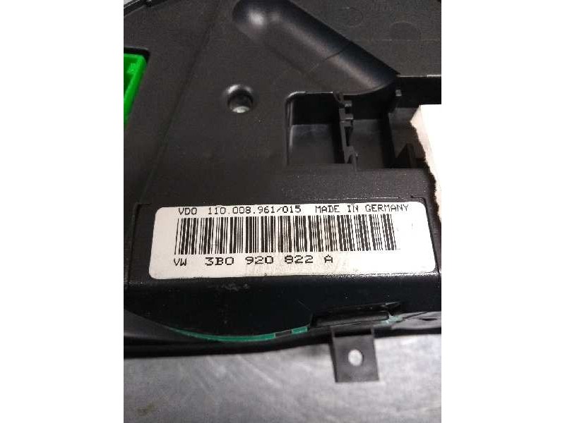 Recambio de cuadro instrumentos para volkswagen passat variant (3b5) 1.9 tdi referencia OEM IAM 3B0920822A 110008961015 