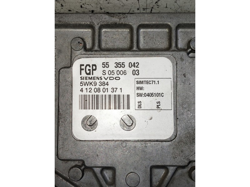 Recambio de centralita motor uce para opel tigra twin top cosmo referencia OEM IAM 5WK9384 55355042 