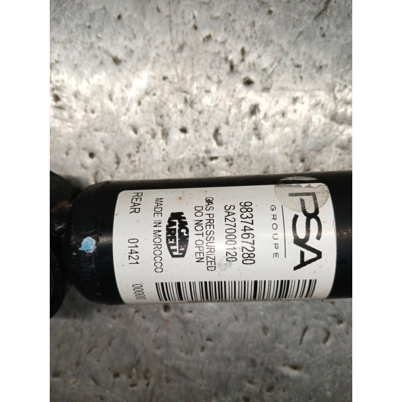 Recambio de amortiguador trasero derecho para opel corsa f gs line referencia OEM IAM 9837467280  