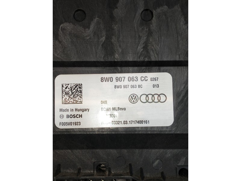 Recambio de modulo electronico para audi a4 avant (8w5) advanced edition referencia OEM IAM 8W0907063CC  