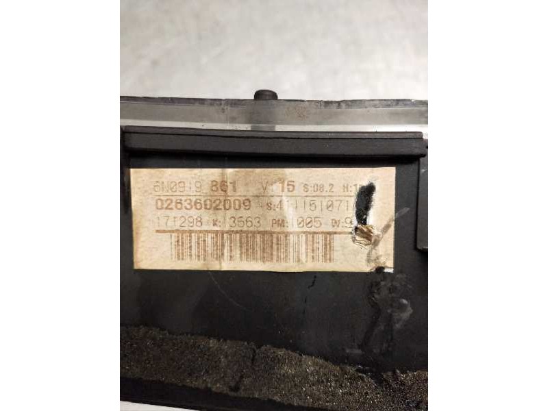 Recambio de cuadro instrumentos para volkswagen polo berlina (6n2) 1.9 sdi referencia OEM IAM 6N0919861 0263602009 