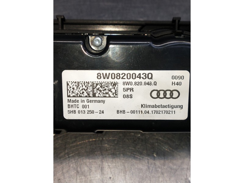 Recambio de mando calefaccion / aire acondicionado para audi a4 avant (8w5) advanced edition referencia OEM IAM 8W0820043Q  