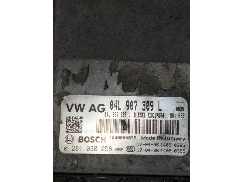 Recambio de centralita motor uce para audi a4 avant (8w5) advanced edition referencia OEM IAM 0281030258 04L907309L 