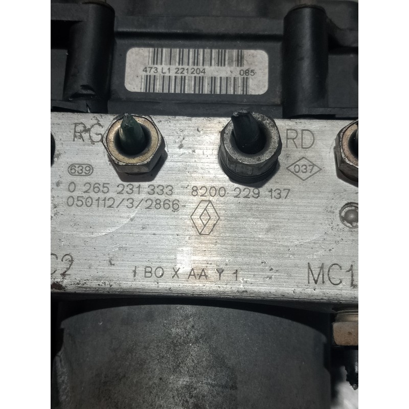 Recambio de abs para renault clio ii fase ii (b/cb0) authentique referencia OEM IAM 0265800335 0265231333 8200229137
