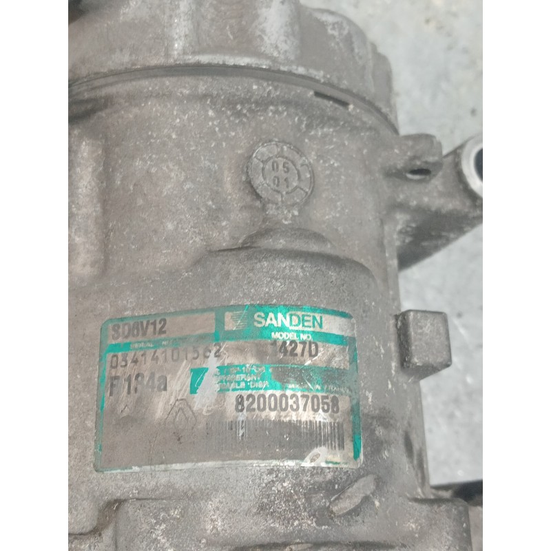 Recambio de compresor aire acondicionado para renault clio ii fase ii (b/cb0) authentique referencia OEM IAM 8200037058  SD6V12