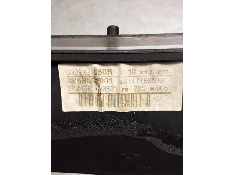 Recambio de cuadro instrumentos para volkswagen polo berlina (6n1) 1.0 referencia OEM IAM 6N0919860R 0263602001 
