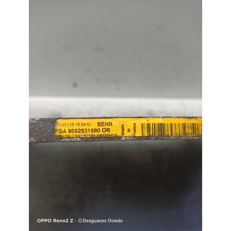 Recambio de condensador / radiador aire acondicionado para citroen c4 picasso sx referencia OEM IAM 9682531580  
