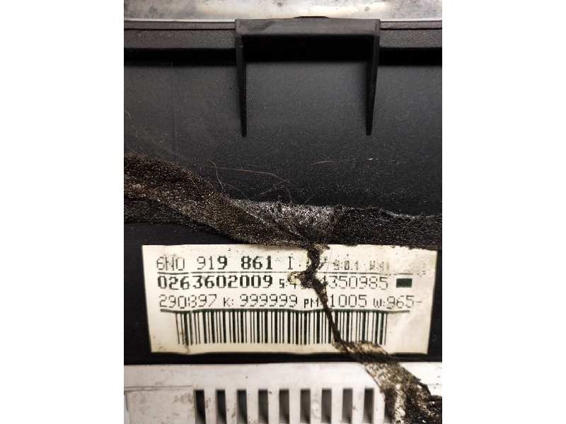 Recambio de cuadro instrumentos para volkswagen polo berlina (6n1) básico referencia OEM IAM 6N0919861I 0263602009 