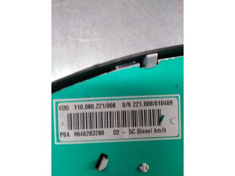 Recambio de cuadro instrumentos para peugeot 407 st confort referencia OEM IAM 9646283280 110080221008 6106S9